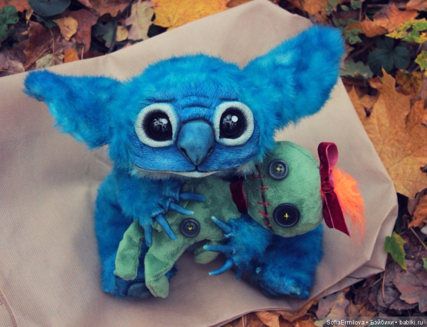 Игрушки в смешанной технике (мех и глина): Арт (фото 4)