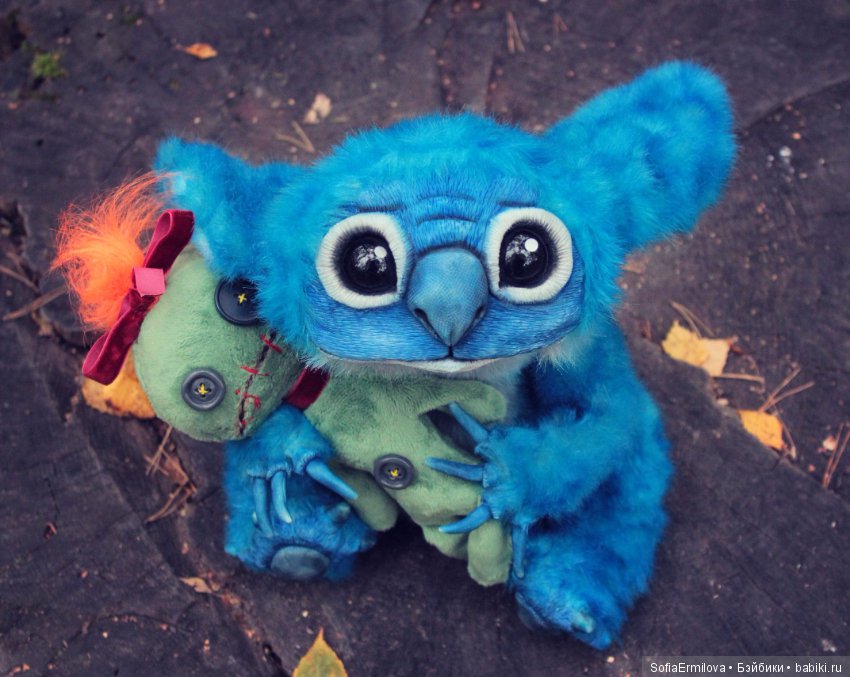 Игрушки в смешанной технике (мех и глина): Арт (фото 8)