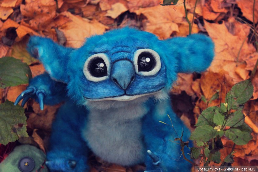 Игрушки в смешанной технике (мех и глина): Арт (фото 7)