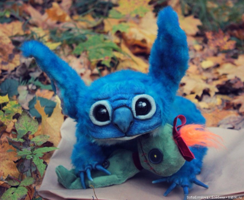 Игрушки в смешанной технике (мех и глина): Арт (фото 5)