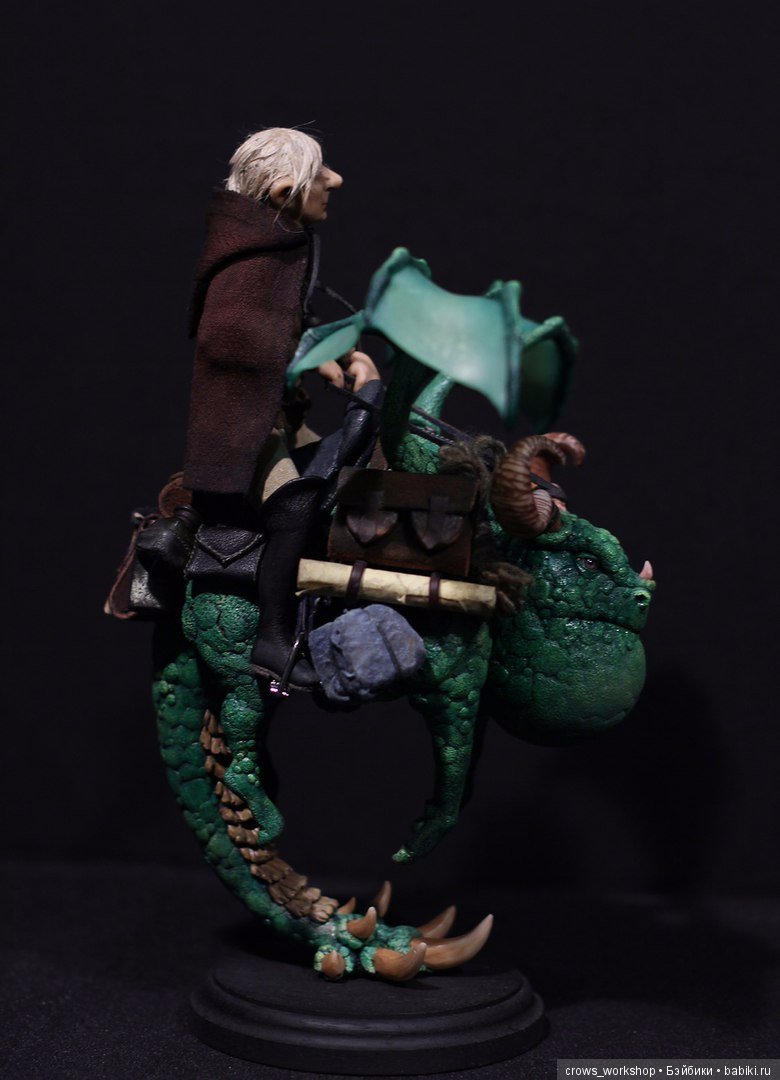 Наездник на драконе — Лепка авторских кукол: полимерная глина (фото 4)