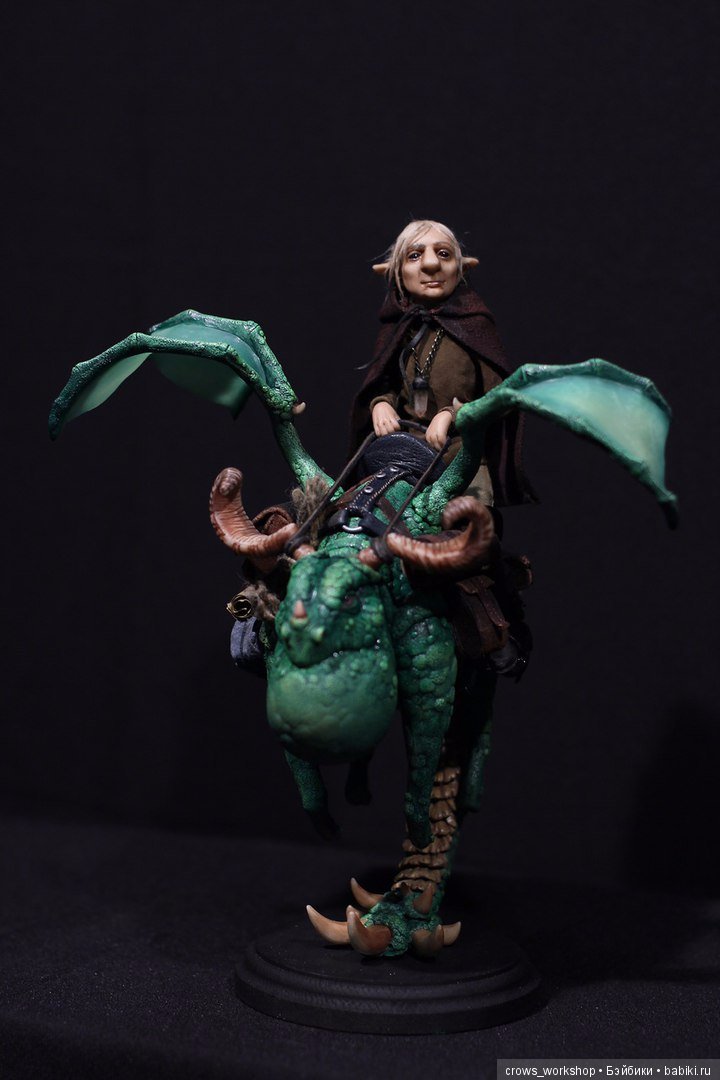 Наездник на драконе — Лепка авторских кукол: полимерная глина (фото 3)