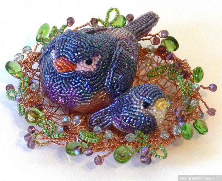 Птицы из бисера Meredith Dada (фото 7)