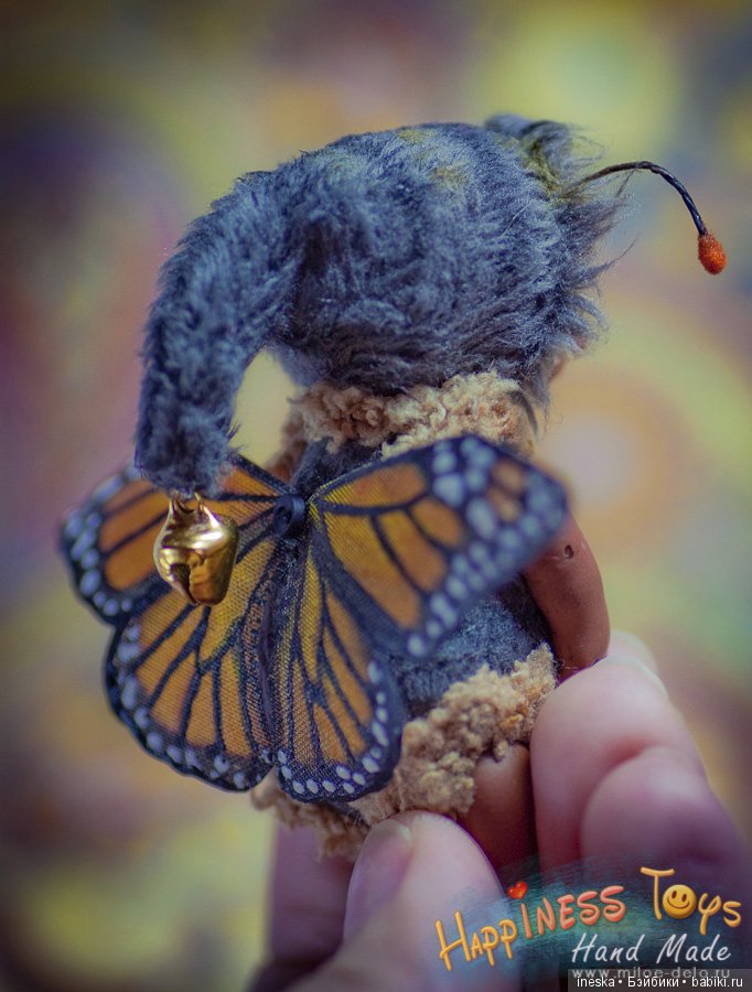 Жужик Мафус, мини кукла — Авторские миниатюрные куклы: лепка (фото 10)