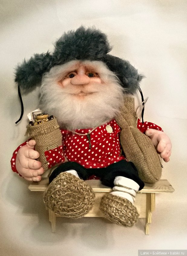 Кукла из капрона Домовой — Куклы из капрона и чулочной техники: авторские игрушки (фото 4)