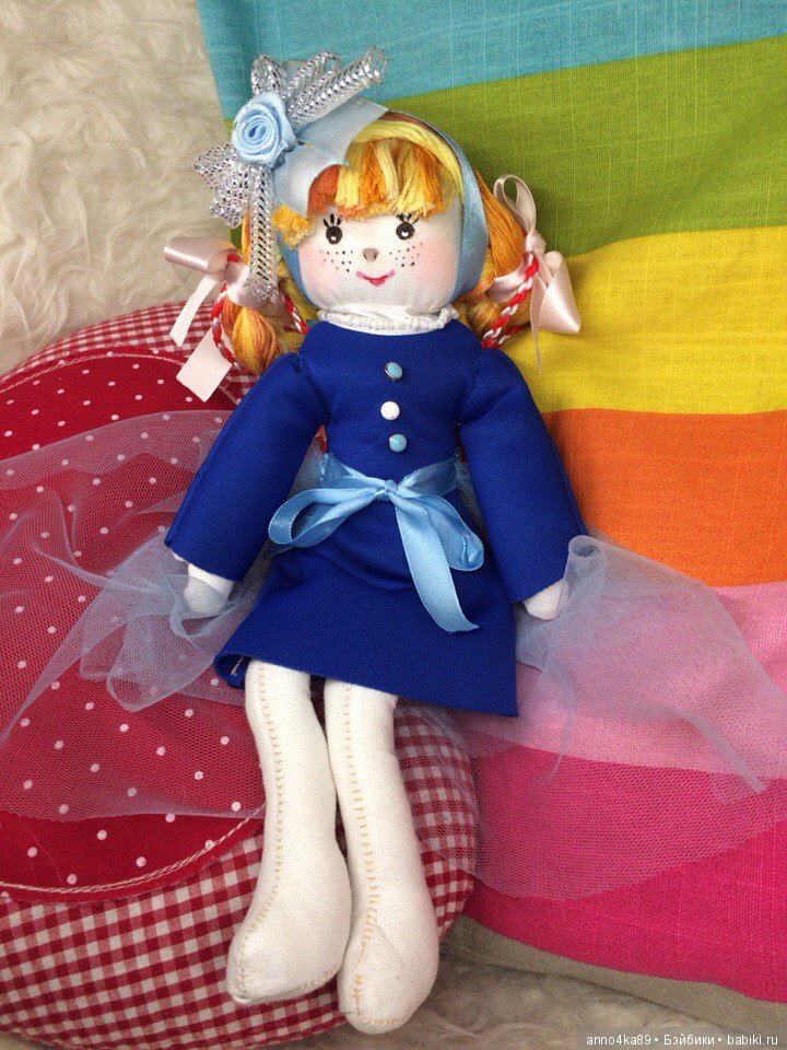 Моя новая куколка из ткани Кнопочка (фото 7)