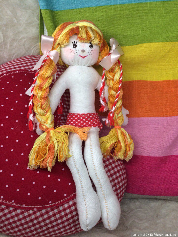 Моя новая куколка из ткани Кнопочка (фото 3)