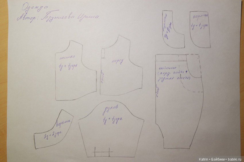 Выкройка лисёнка Матвейки, автор игрушки Ирина Труничева (фото 4)