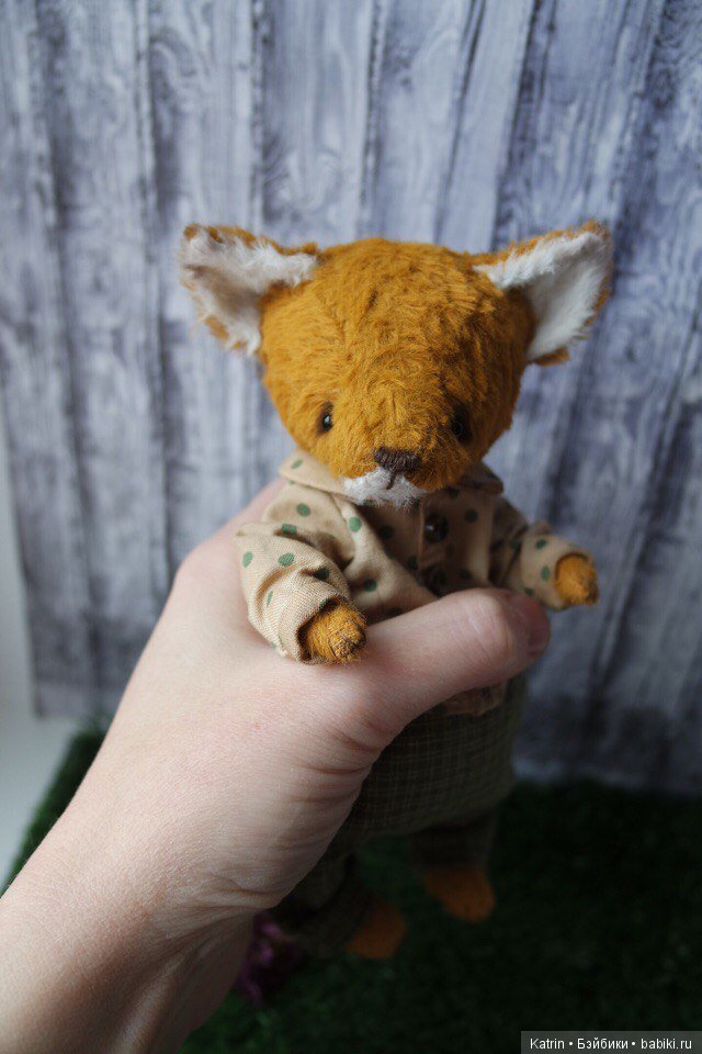Выкройка лисёнка Матвейки, автор игрушки Ирина Труничева