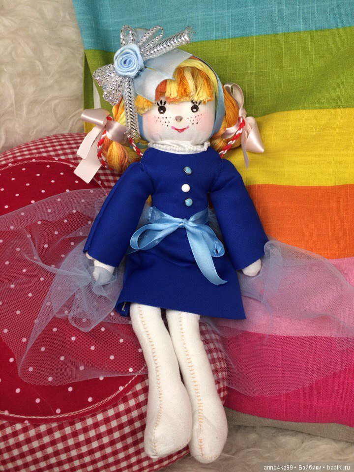 Моя новая куколка из ткани Кнопочка (фото 5)