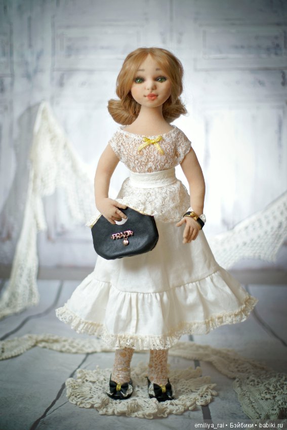 София - полностью подвижная, текстильная кукла от Эмилии Рай