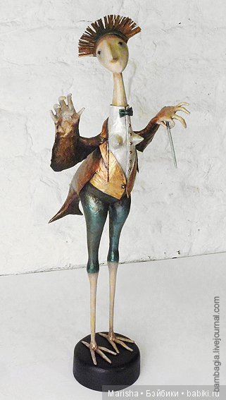 Авторские фигурки Марии Касьяненко из дерева и папье маше