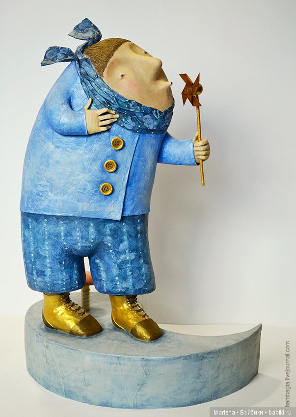 Авторские фигурки Марии Касьяненко из дерева и папье маше