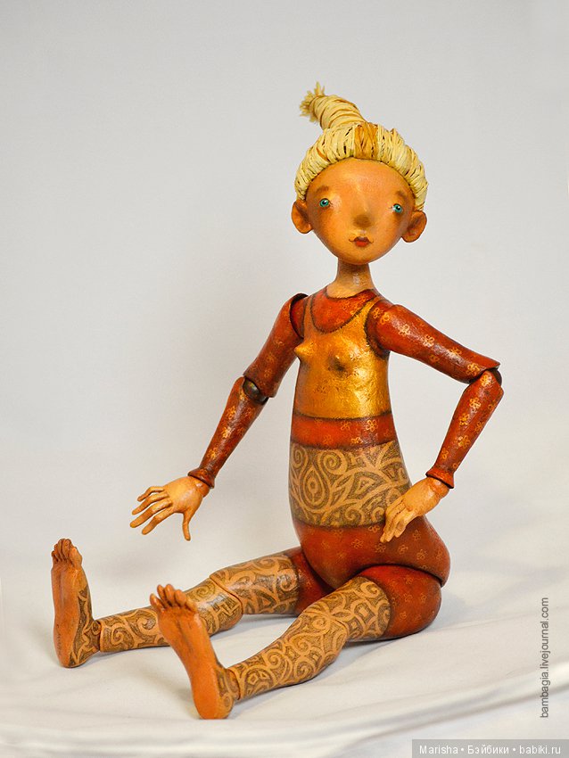 Авторские фигурки Марии Касьяненко из дерева и папье маше