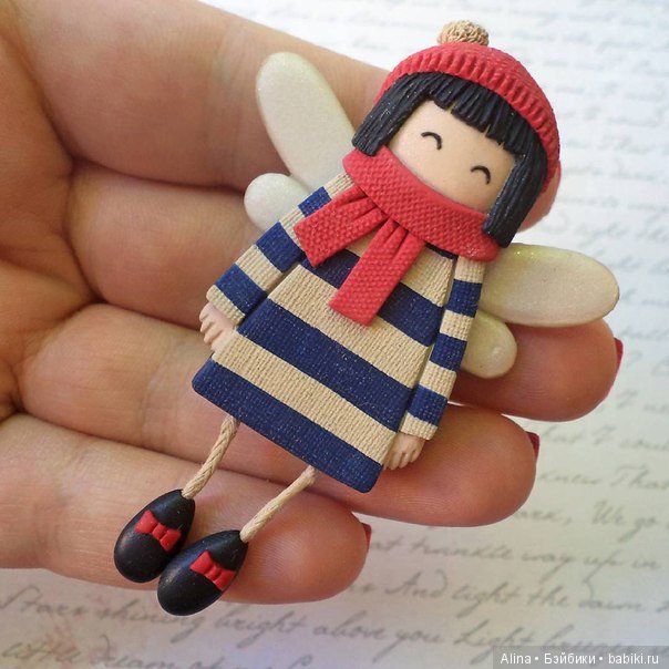 Брошко-ангелочки из полимерной глины от vanillafiend (фото 9)