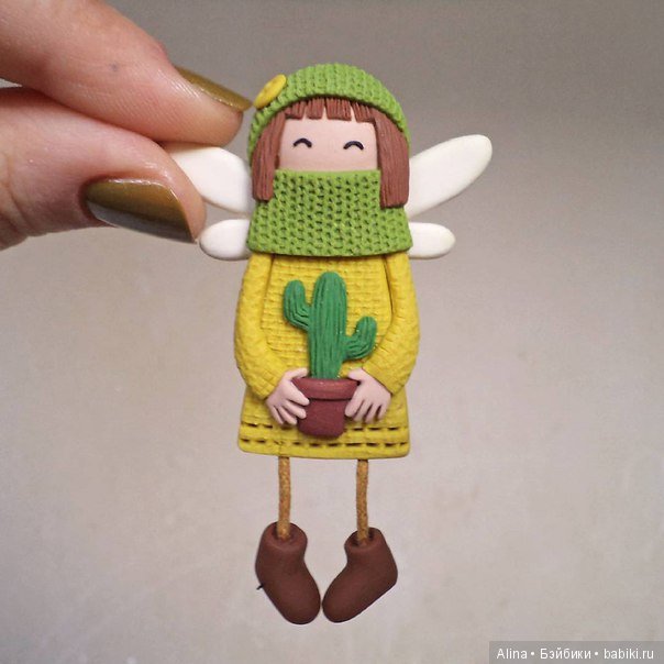 Брошко-ангелочки из полимерной глины от vanillafiend (фото 7)