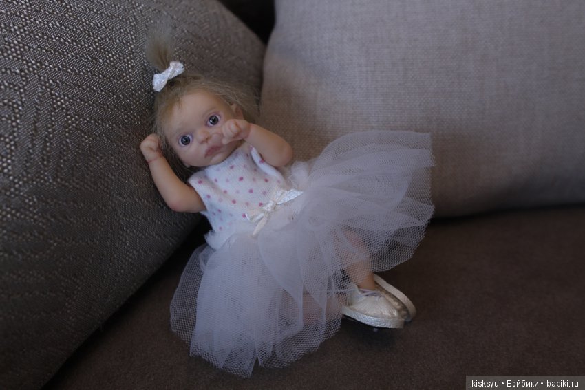 Малышка с хвостиком. Авторская кукла