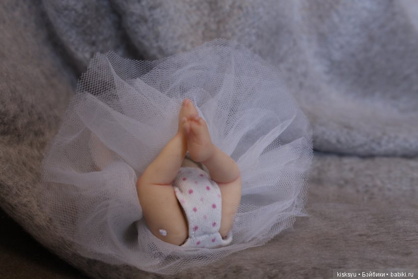 Малышка с хвостиком. Авторская кукла