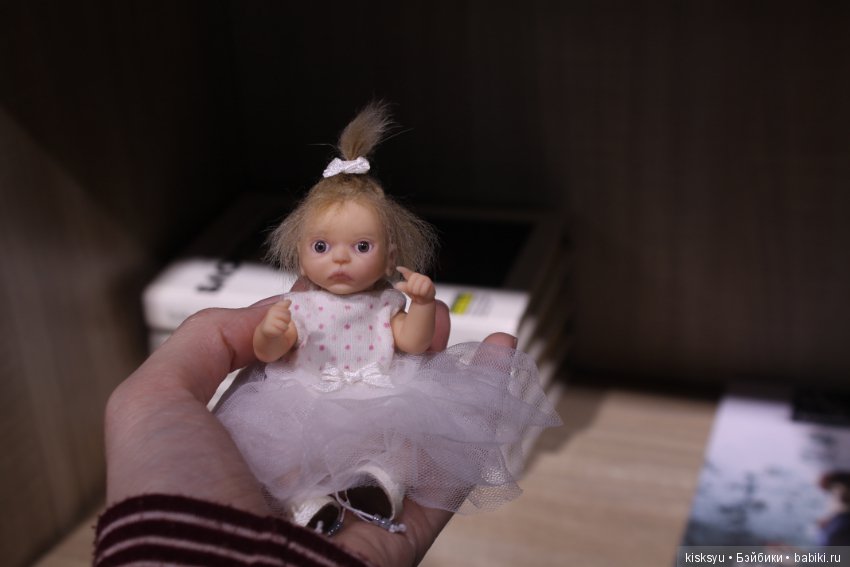 Малышка с хвостиком. Авторская кукла