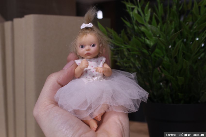 Малышка с хвостиком. Авторская кукла (фото 5)