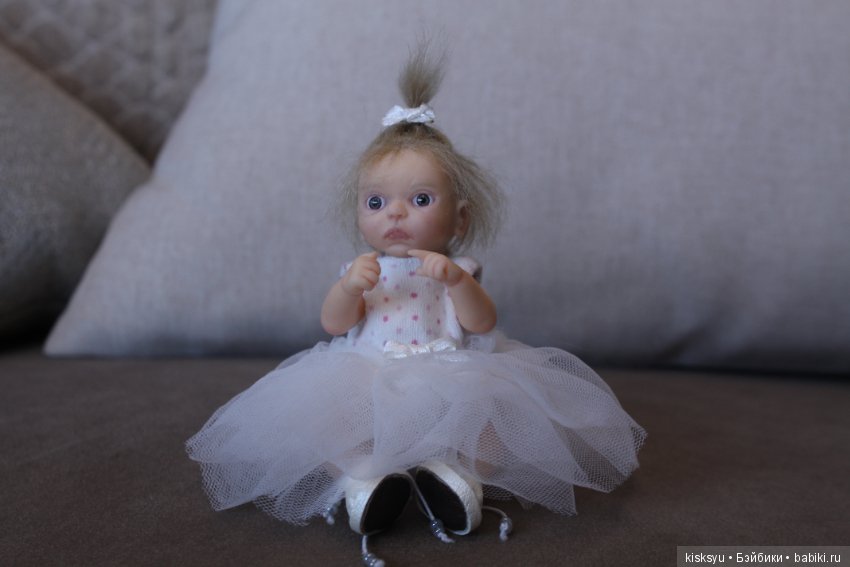 Малышка с хвостиком. Авторская кукла (фото 7)