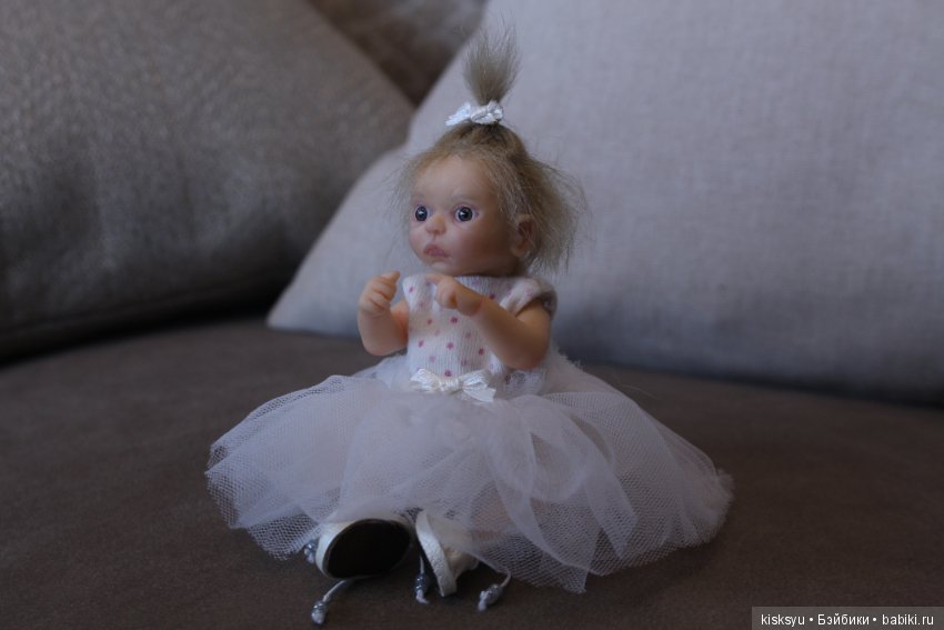 Малышка с хвостиком. Авторская кукла (фото 8)