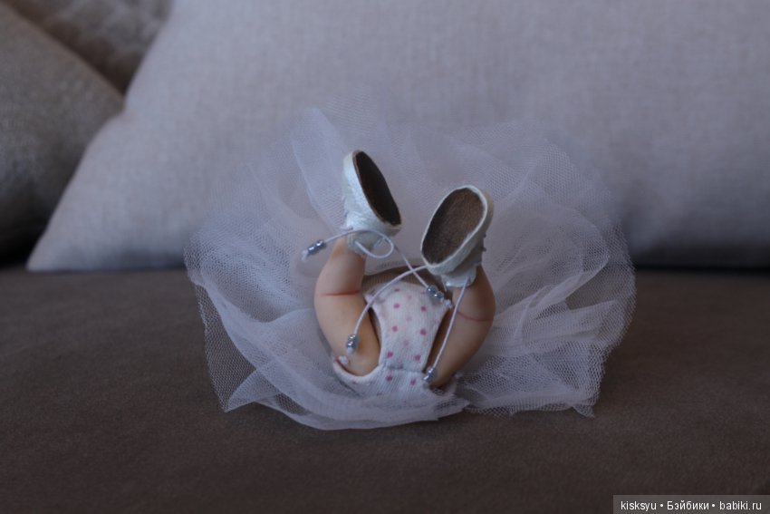 Малышка с хвостиком. Авторская кукла (фото 10)