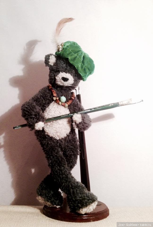 Томаш.. храбрый медведь, появившийся на свет сегодня. Мишка тедди (фото 3)