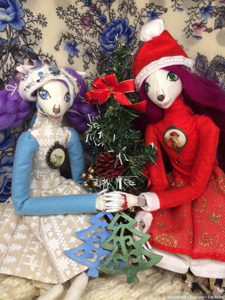 Вот и готовы мои новогодние кошечки-сестрички