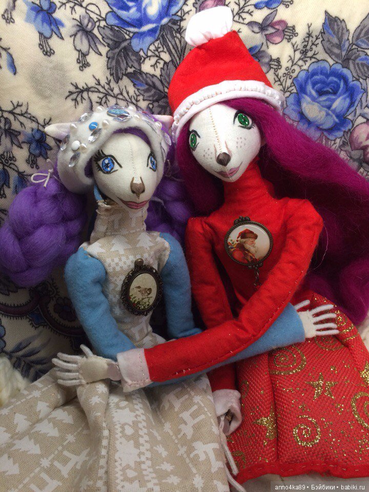 Вот и готовы мои новогодние кошечки-сестрички