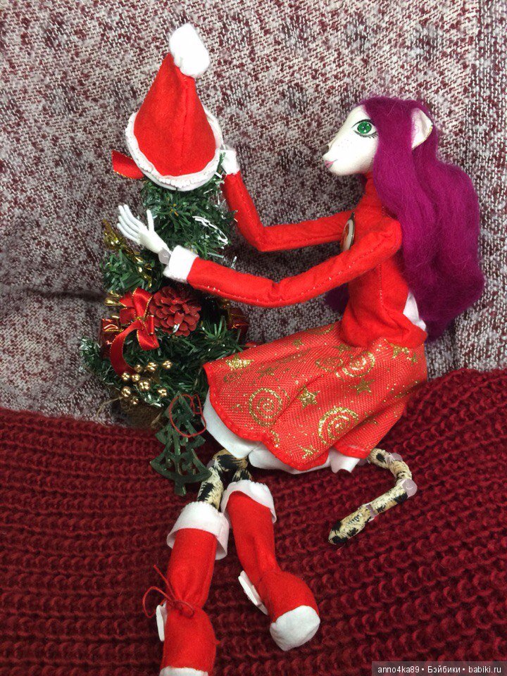 Вот и готовы мои новогодние кошечки-сестрички (фото 4)