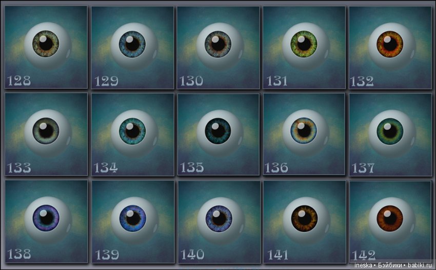 Реалистичные глазки ручной работы с эффектами Magic Sparkle 6-30мм (фото 10)