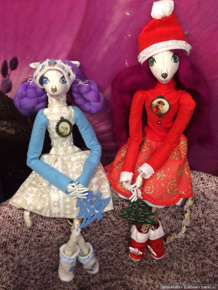 Вот и готовы мои новогодние кошечки-сестрички