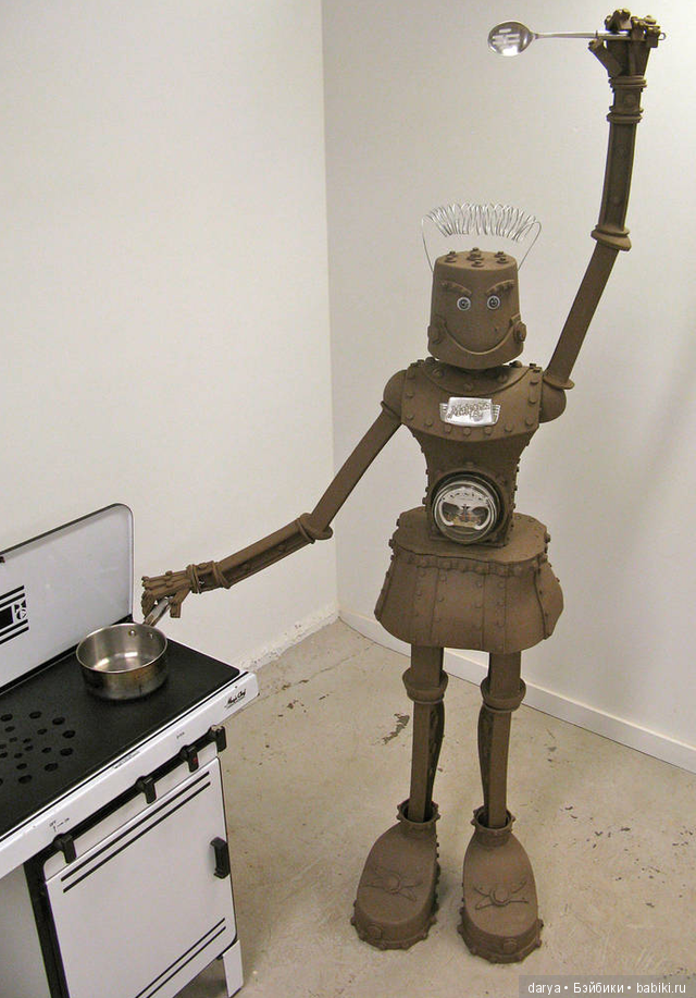 John Brickels и его дома и роботы из глины