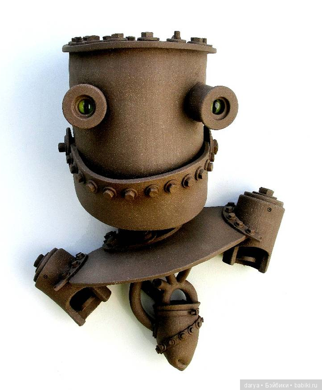 John Brickels и его дома и роботы из глины (фото 6)