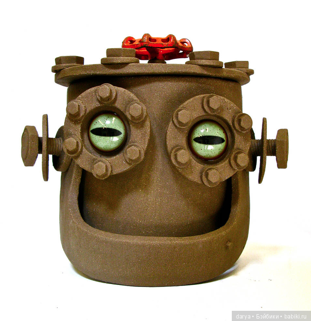 John Brickels и его дома и роботы из глины (фото 10)