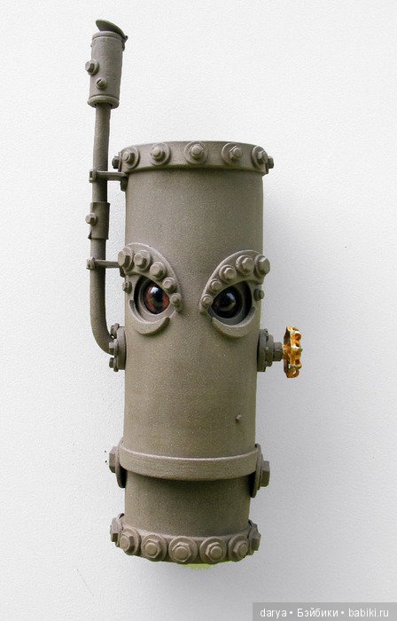 John Brickels и его дома и роботы из глины