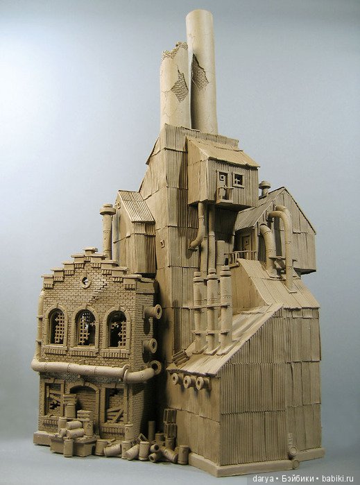 John Brickels и его дома и роботы из глины