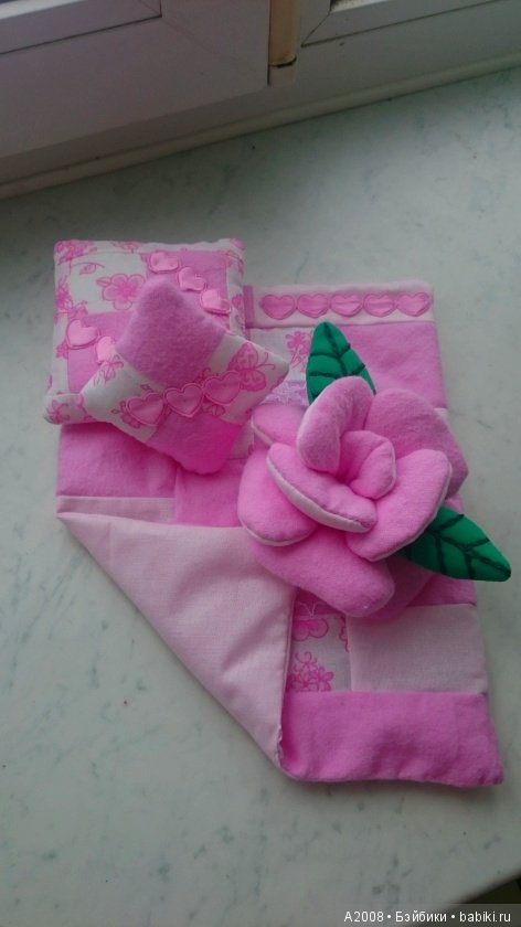 Миниатюра для кукол - Розовая нежность (фото 9)