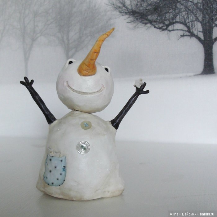 Милые зимние поделки Stacey Yacula из папье маше (фото 7)