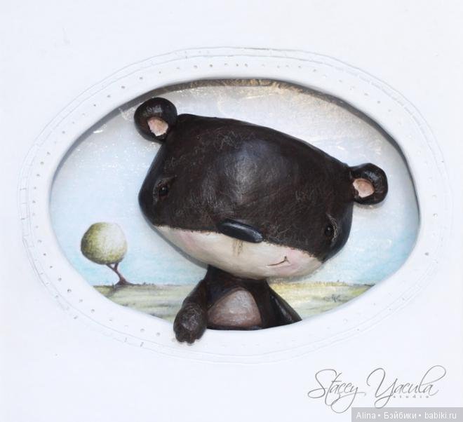 Милые зимние поделки Stacey Yacula из папье маше