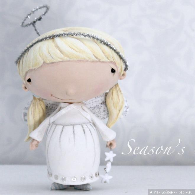 Милые зимние поделки Stacey Yacula из папье маше