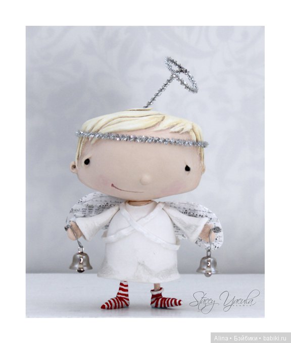 Милые зимние поделки Stacey Yacula из папье маше