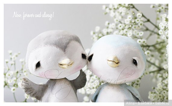 Милые зимние поделки Stacey Yacula из папье маше