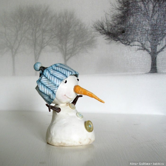 Милые зимние поделки Stacey Yacula из папье маше (фото 6)