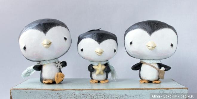 Милые зимние поделки Stacey Yacula из папье маше (фото 10)