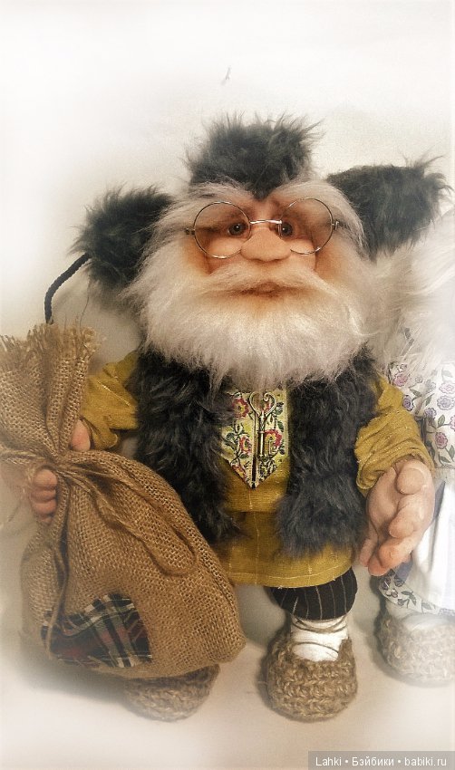 Домовой и домовушка, куклы из капрона (фото 2)