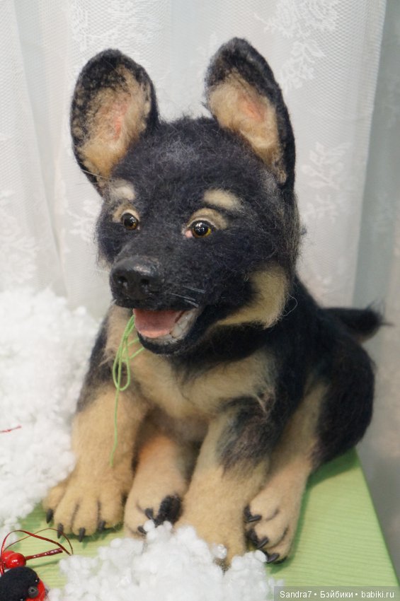 Hello, Teddy! Удивительные "живые" малыши в технике сухого валяния из шерсти. И как авторы украсили свои стенды в преддверии праздника (фото 9)