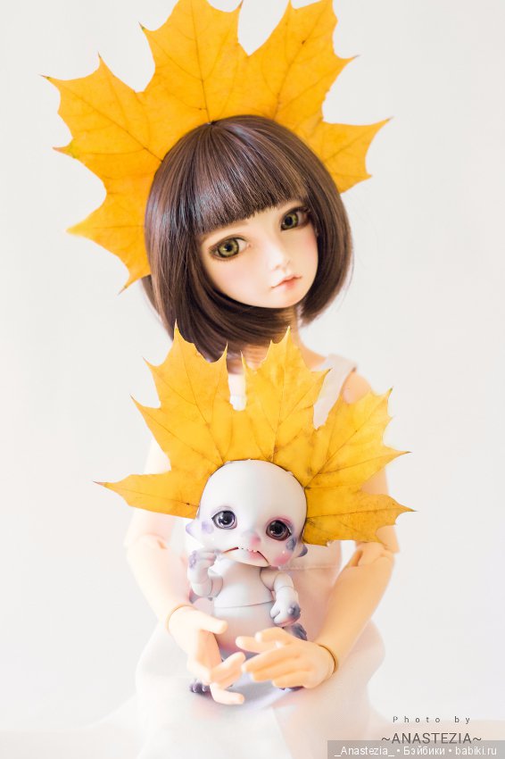 Отголоски осени — Гибридизация кукол BJD (БЖД): пересадка головы