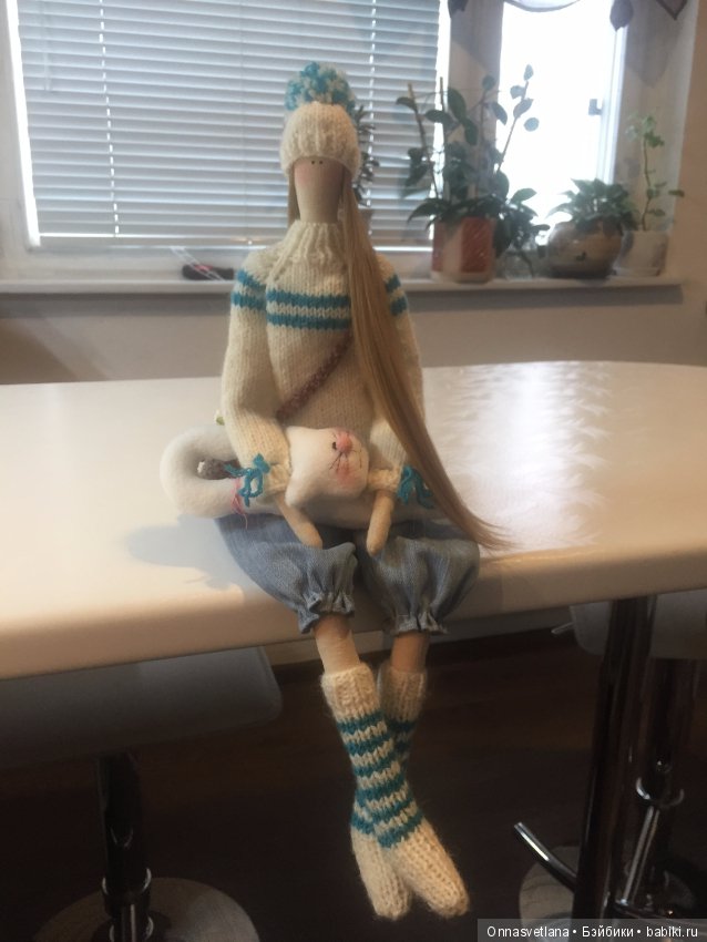 Зимняя Тильдочка. Кукла из ткани (фото 4)